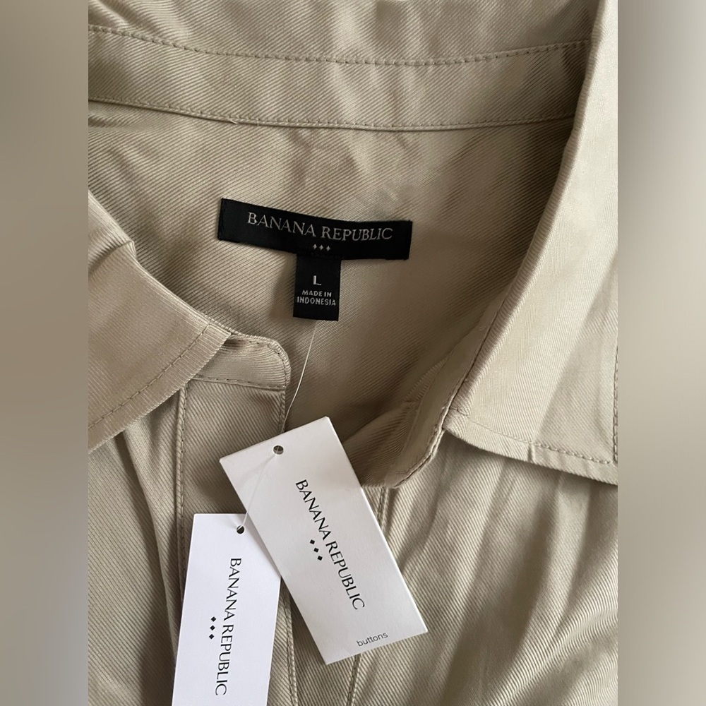 Banana Republic Twill Utility Mini Shirtdress - Picture 5 of 7